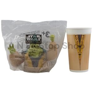 Star Wars Episode I The Phantom Menace Boss Nass KFC Cup Topper w 32oz Cup 1999